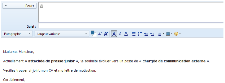 exemple email